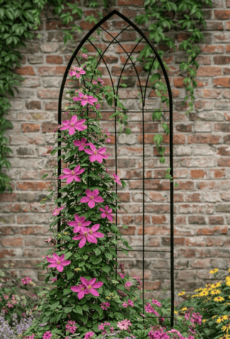 Panacea Trellis Metal Panacea Gothic Window Pot Trellis