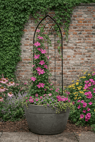 Panacea Trellis Metal Panacea Gothic Window Pot Trellis
