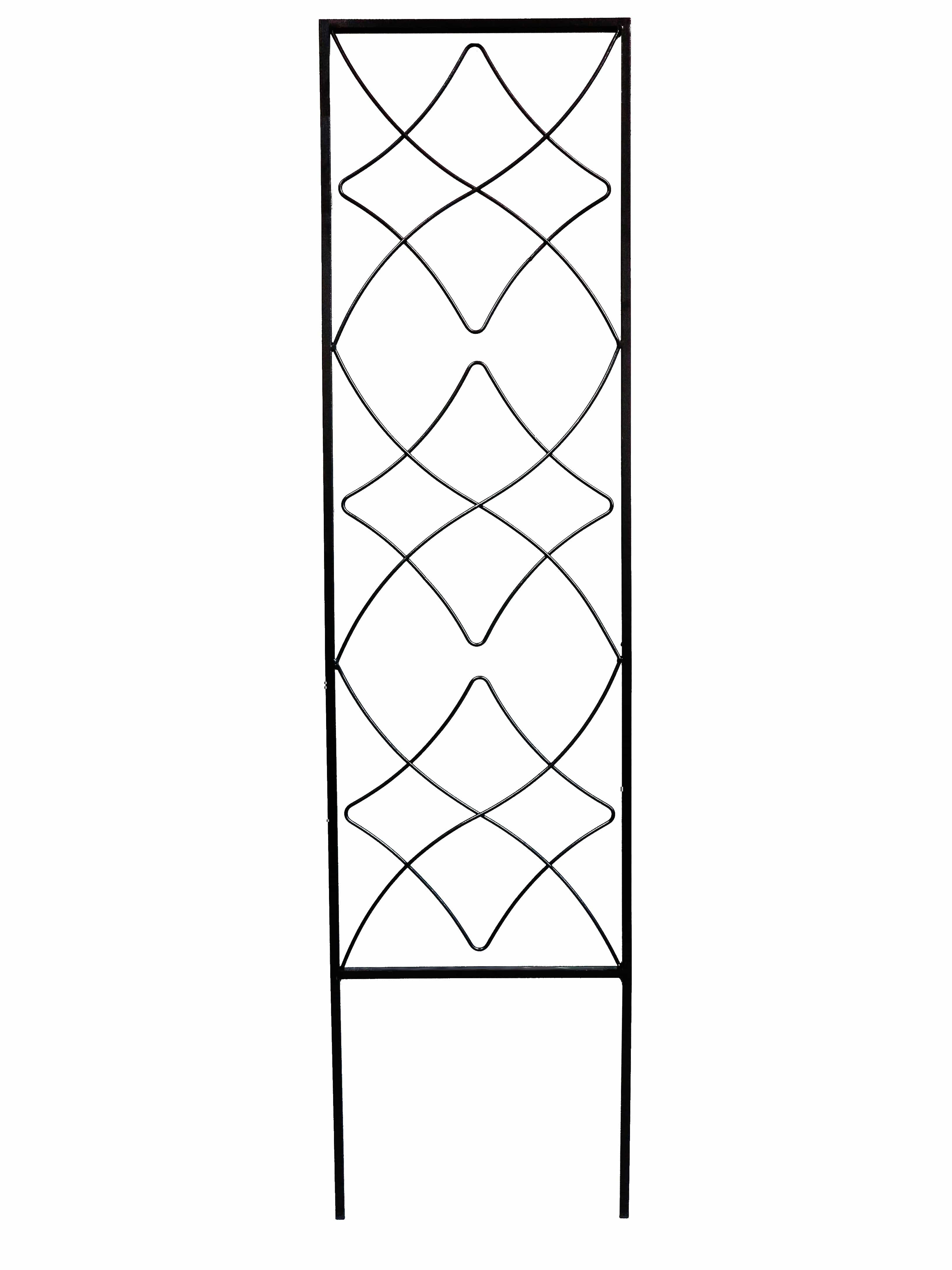 Panacea Topiary Trellis Panacea Graceful Pot Trellis Black 48"