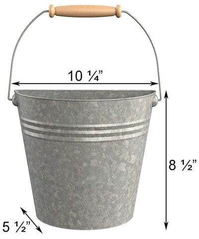 Panacea Planters & Pots Panacea Half Bucket Galvanised Planter
