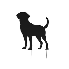 Panacea Garden Stake Panacea Labrador Retriever Shadow Metal Yard Stake 61cm