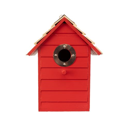 Panacea Nest Boxes Red Panacea Lake & Cabin Woodland Series Colourful Wren Houses - Assorted Colours