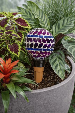 Panacea Plant Mister Panacea Mosaic Glass Self Watering Globes