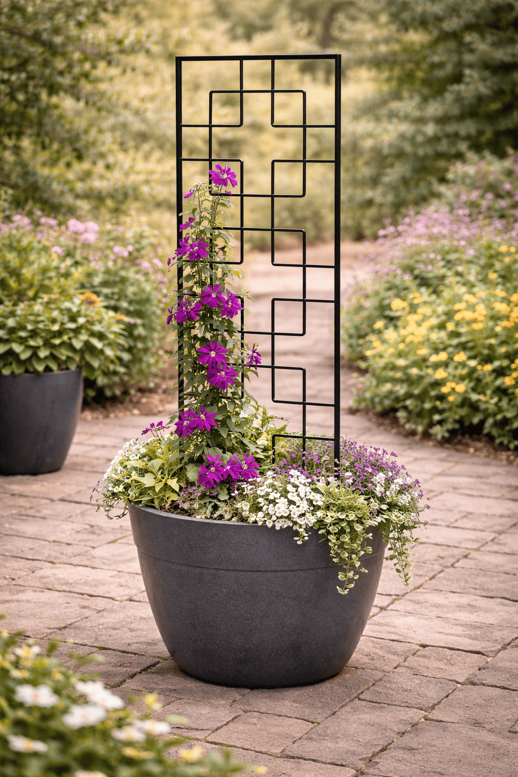 Panacea Trellis Metal Panacea Zen pot Trellis