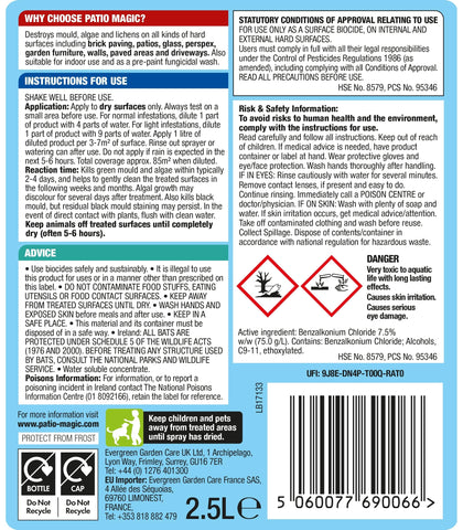 Patio Magic Garden Cleaning Patio Magic Cleaner 2.5L