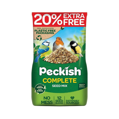 Peckish Bird Seed Mixes Peckish Complete Seed Mix (No Mess) 1.7 kg + 20% Extra Free