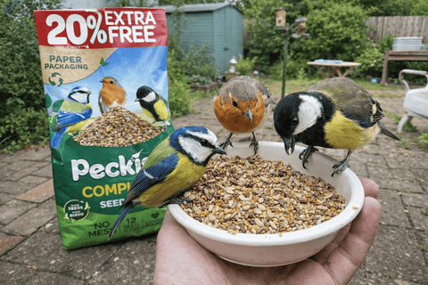 Peckish Bird Seed Mixes Peckish Complete Seed Mix (No Mess) 12.75kg + 20% Extra Free (15.3kg)