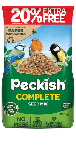 Peckish Bird Seed Mixes Peckish Complete Seed Mix (No Mess) 12.75kg + 20% Extra Free (15.3kg)