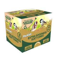 Peckish Suet Cakes Peckish Extra Goodness Suet Cake peanut and mealworm 4 pack