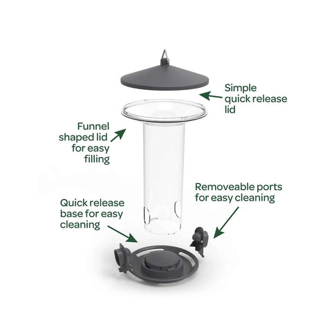 Secret Garden Nyjer Feeders Peckish Funnel Seed Feeder