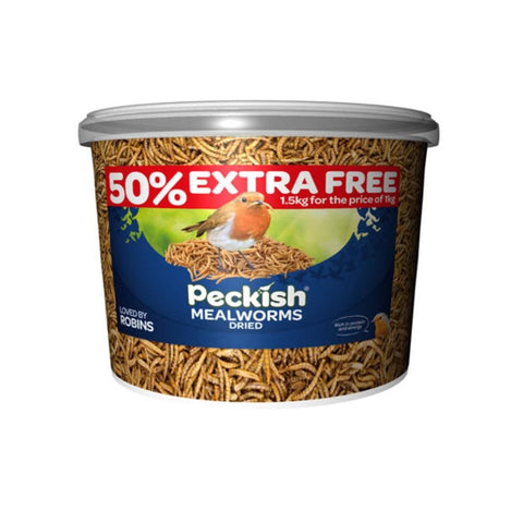 Peckish Mealworm Tub 1kg + 50% extra free