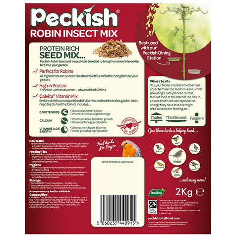 Peckish Bird Seed Mixes Peckish Robin Insect Seed Mix