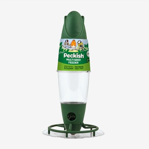 Peckish Seed Feeders Single Feeder Peckish Three-Port Multi Seed & Nyjer Feeder – Versatile, Clean, and Bird-Friendly