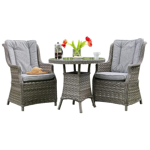 Pembrook Garden Furniture Set Pembrook Chatsworth Bistro Dark Grey