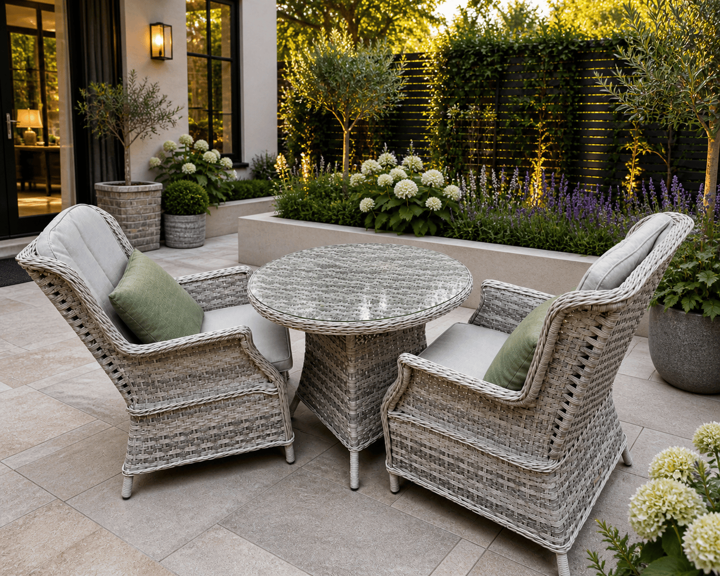 Pembrook Garden Furniture Set Pembrook Chatsworth Bistro Light Grey