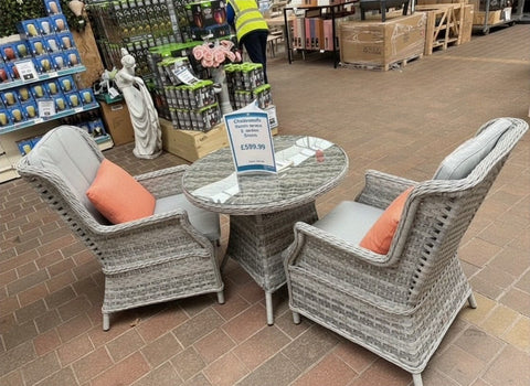 Pembrook Garden Furniture Set Pembrook Chatsworth Bistro Light Grey