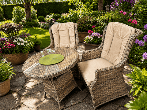 Pembrook Garden Furniture Set Pembrook Chatsworth Bistro Set Natural