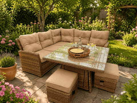 Pembrook Garden Furniture Set Pembrook Chatsworth Casual Dining Set Natural