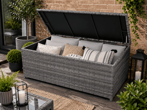 Pembrook Garden Furniture Set Pembrook Chatsworth Storage Box Dark Grey