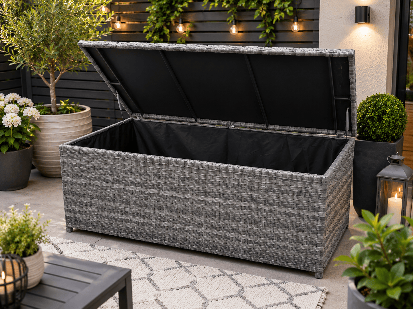 Pembrook Garden Furniture Set Pembrook Chatsworth Storage Box Dark Grey