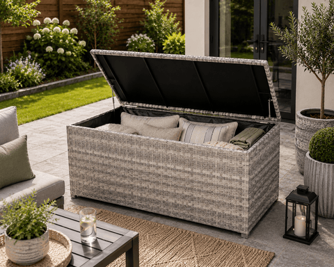 Pembrook Garden Furniture Set Pembrook Chatsworth Storage Box Light Grey