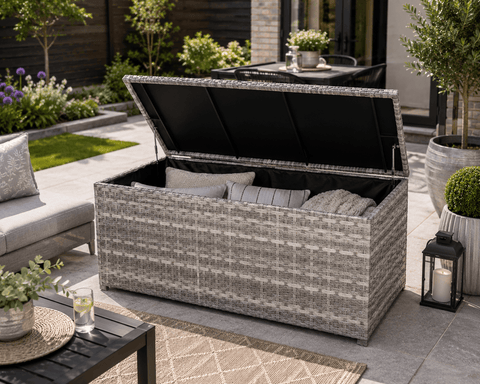 Pembrook Garden Furniture Set Pembrook Chatsworth Storage Box Light Grey