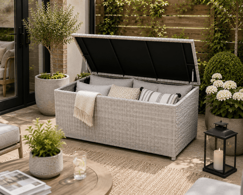 Pembrook Garden Furniture Set Pembrook Chatsworth Storage Box Light Grey