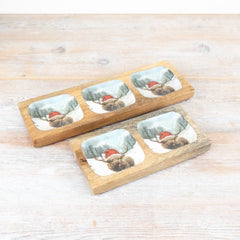 Portland Snack Dish Portland Snowy Highland Cow Dish - Triple