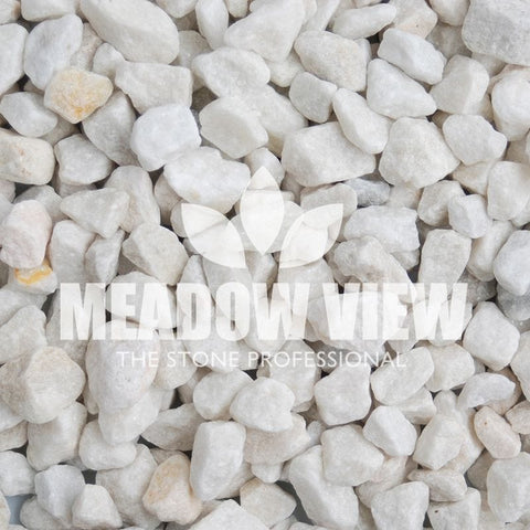 Meadow View Landscaping Premier Arctic White Chippings 20mm