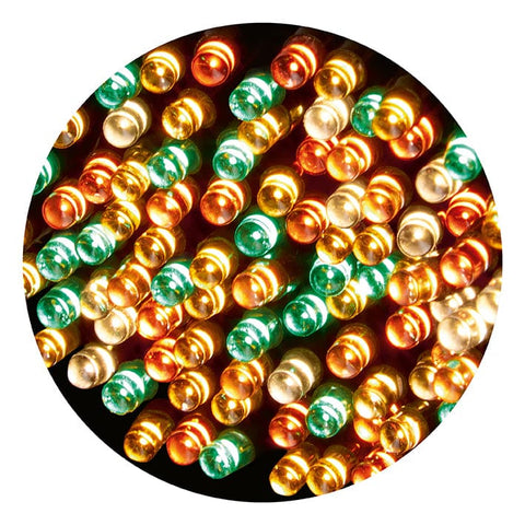 Premier Autumn Decor Premier Autumn 5.5m Cluster Garland - Amber, Warm White, Orange and Green LEDs * NO IMAGE