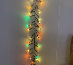 Premier String Lights Autumn Premier Autumn 5.5m Cluster Garland - Amber, Warm White, Orange and Green LEDs