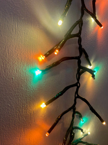 Premier String Lights Autumn Premier Autumn 5.5m Cluster Garland - Amber, Warm White, Orange and Green LEDs