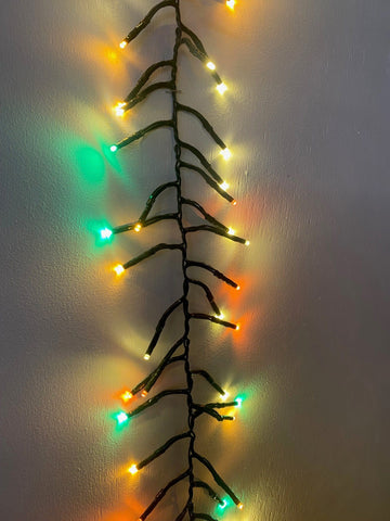 Premier String Lights Autumn Premier Autumn 5.5m Cluster Garland - Amber, Warm White, Orange and Green LEDs