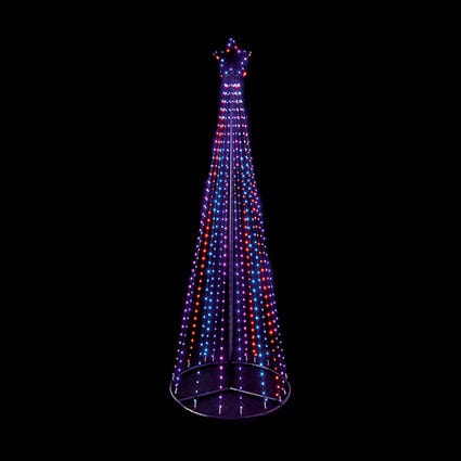Premier LED String Trees Premier Christmas 1.4m Flexi-bright Pyramid Tree 308 RBW LEDs