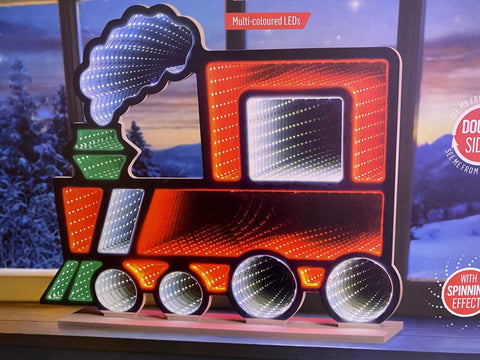 Premier Infinity Lighting Premier Christmas 60cm Standing Train Infinity Mirror