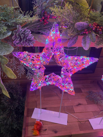 Premier LED Stars Premier Christmas Lit Star Multicolour Twinkling Lights