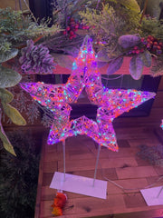 Premier LED Stars Premier Christmas Lit Star Multicolour Twinkling Lights