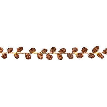 Premier Garlands Xmas Premier LED Pinecone Garland – 1m