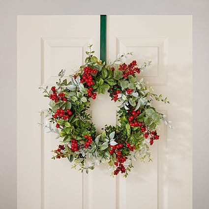 Premier Wreath Hanger Premier Red and Green Assorted Wreath Hanger – 30cm