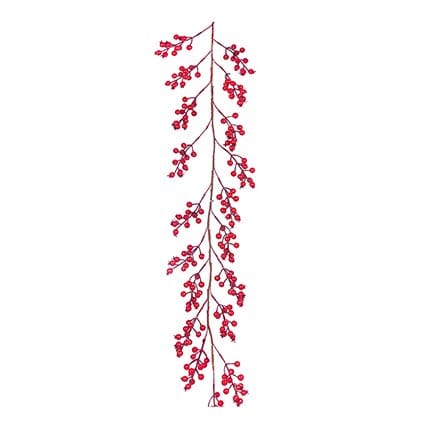 Trowell Garden Centre Premier Red Berry Christmas Garland – 1.3m