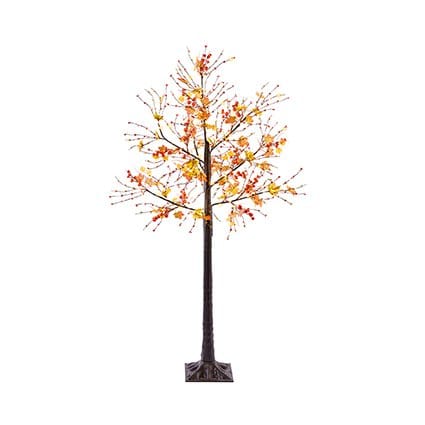Premier LED Faux Trees Premier Warm White Lit Maple Leaf Tree Decoration – 1.5m
