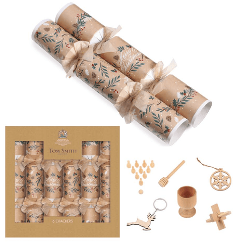 Tom Smith Christmas Crackers PRICE/BARCODE Tom Smith Natural Christmas Crackers 6pc