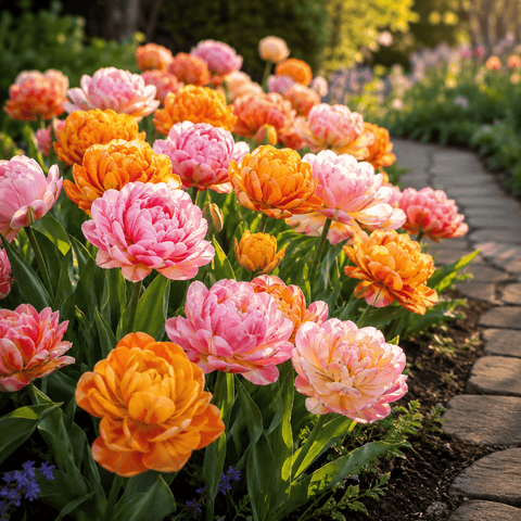 Prins Bulbs Flower Bulbs Prins Charming Double Early Tropical Dreams Tulip Bulbs – 25pck
