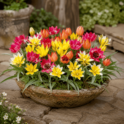Prins Bulbs Flower Bulbs Prins Charming Miniature Mix Tulip Bulbs – 20pck