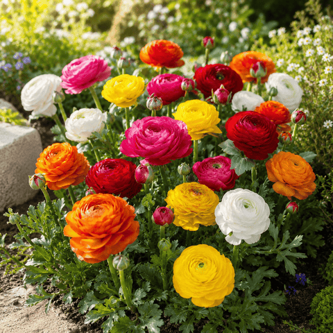 Prins Bulbs Flower Bulbs Prins Charming Mixed Ranunculus Bulbs – 10pck