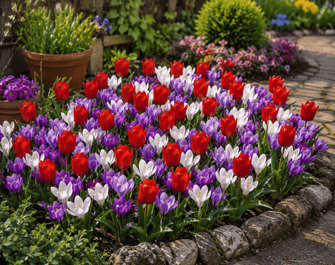 Prins Bulbs Flower Bulbs Prins Charming Short Stem Perfect Lover Tulip & Crocus Bulbs – 30pck