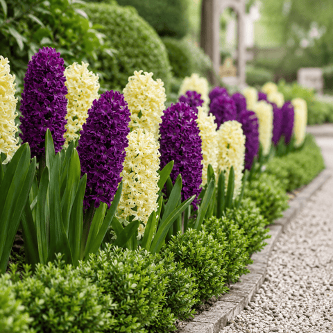 Prins Charming Spring Surprise Purple/Yellow Hyacinth Bulbs – 8pck