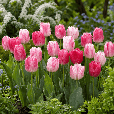 Prins Bulbs Flower Bulbs Prins Charming Triumph Hemisphere Tulip Bulbs – 25pck