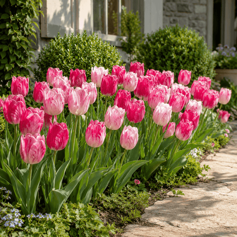 Prins Bulbs Flower Bulbs Prins Charming Triumph Hemisphere Tulip Bulbs – 25pck