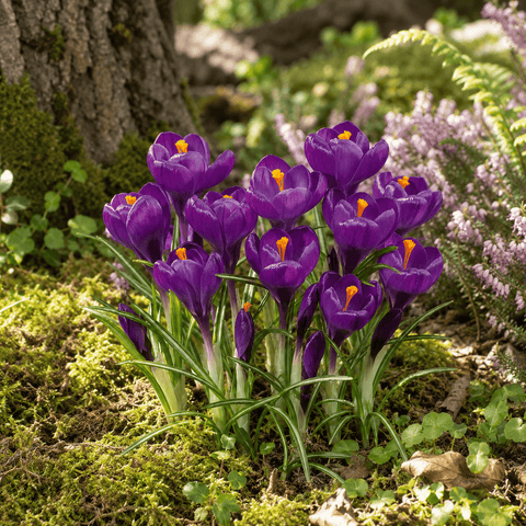 Prins Bulbs Flower Bulbs Prins Charming Vernus Purple Crocus Bulbs – 15pck